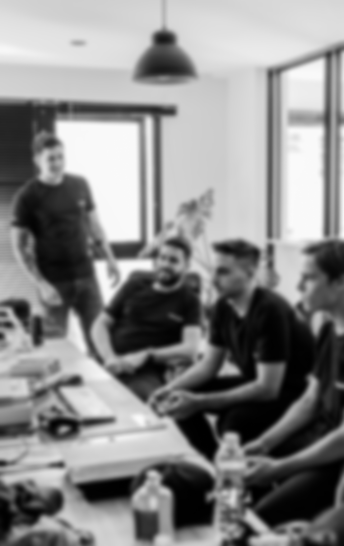 The team playing FIFA